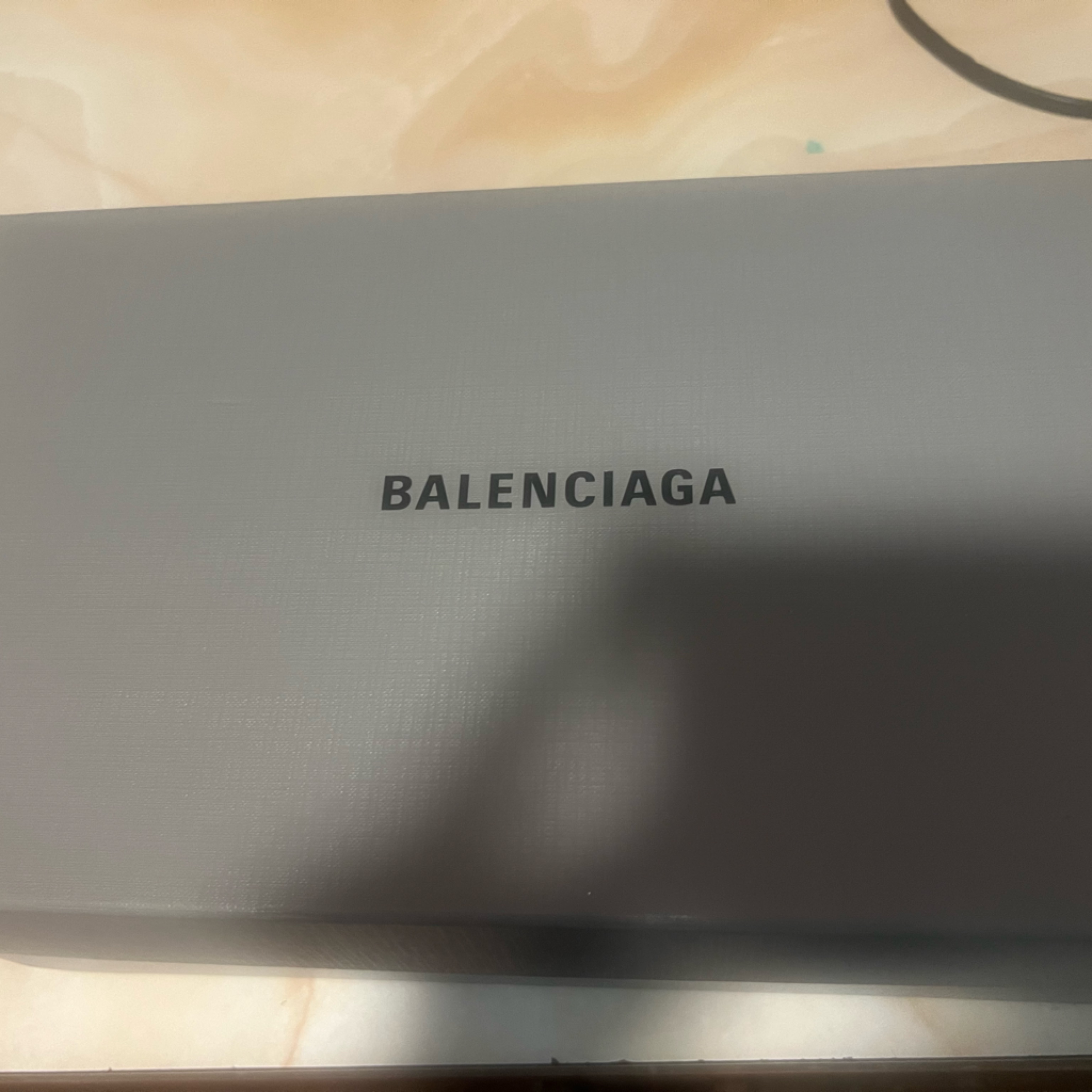 Balenciaga Smooth Nappa/Contrast Logo Black/White